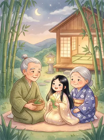 Cover of “The Moon Maiden of the Bamboo Grove”