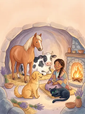 Cover of “The Cat by the Fireside”