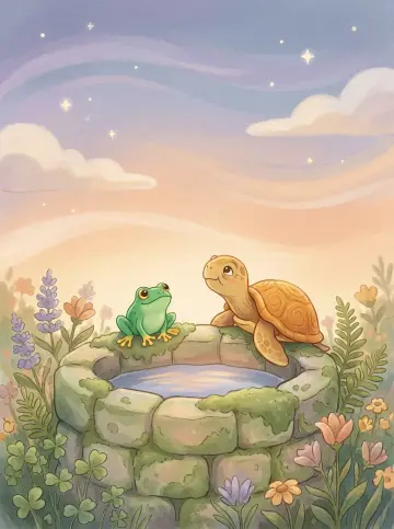 Cover of “The Little Frog and the Wide, Wide Sky”