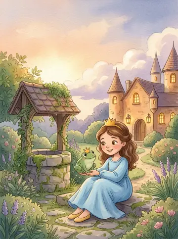 Cover of “The Princess and the Garden Frog”