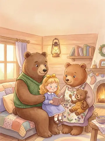 Cover of “Goldilocks and the Three Gentle Bears”