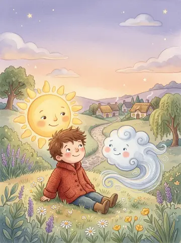 Cover of “The Gentle Sun and the Playful Wind”