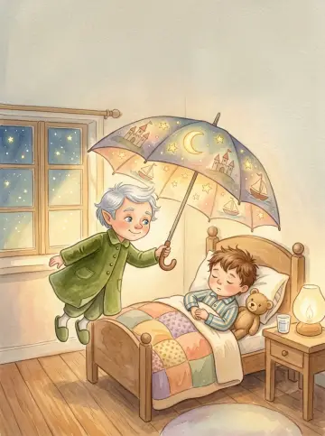 Cover of “Ole Shut-Eye and the Painted Umbrella”