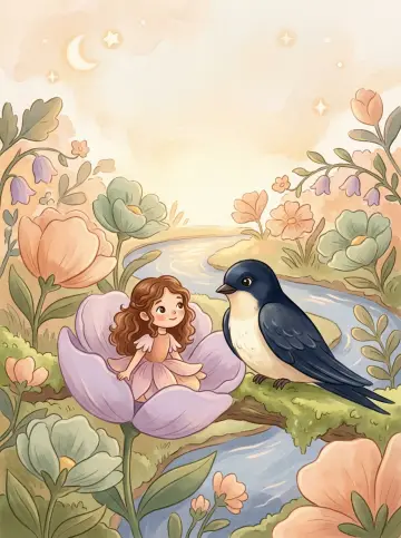 Cover of “Thumbelina's Gentle Journey”